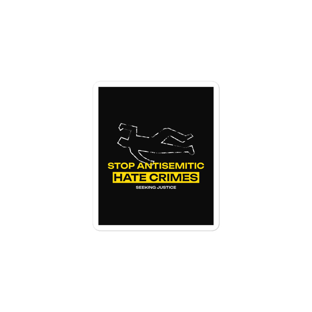 Antisemitic Hate Crimes | Kiss Cut Sticker