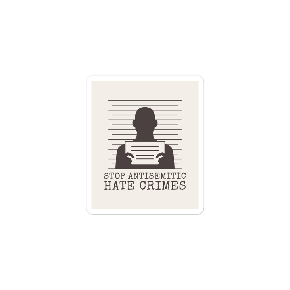 Antisemitic Hate Crimes | Kiss Cut Sticker