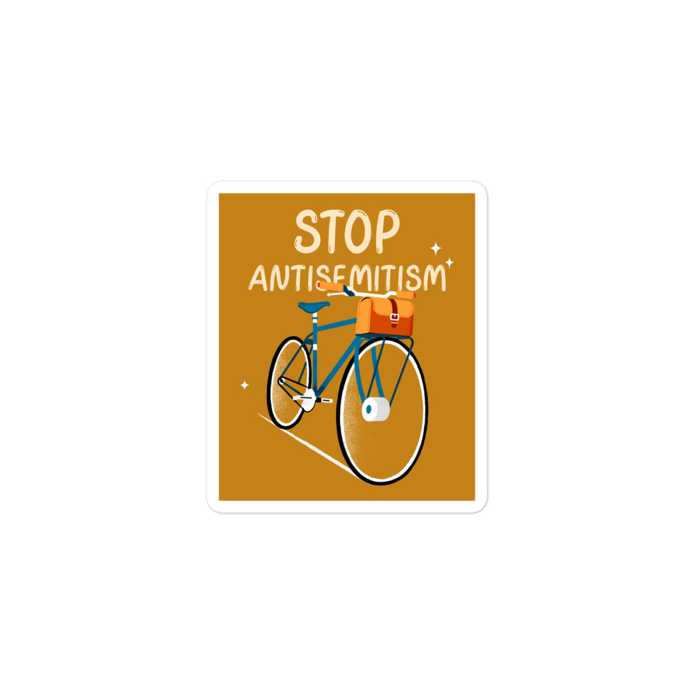 Bike Journey | Stop Antisemitism | Kiss Cut Sticker