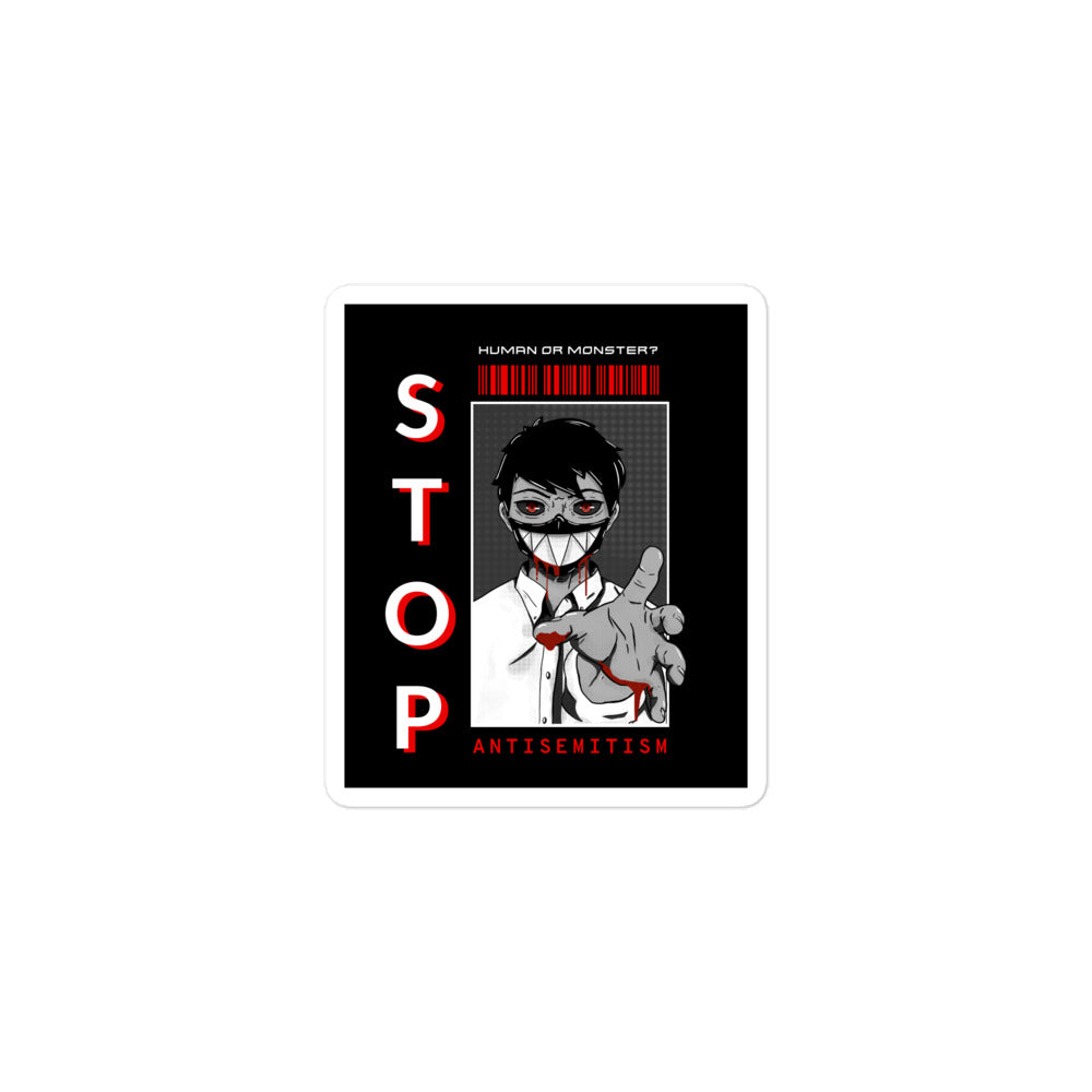 Human Or Monster | Antisemitism | Kiss Cut Sticker