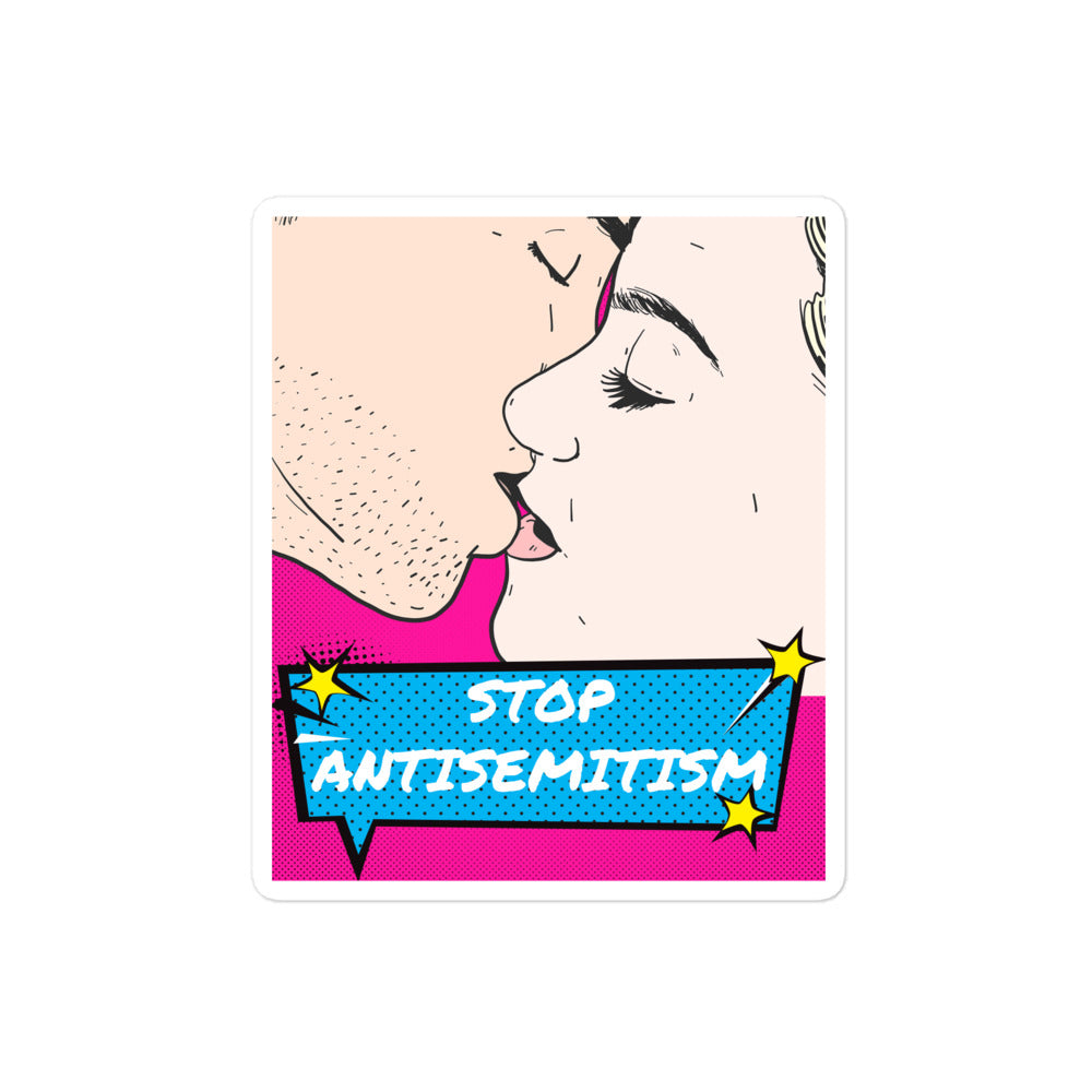 Pop Art Style | Antisemitism | Kiss Cut Sticker