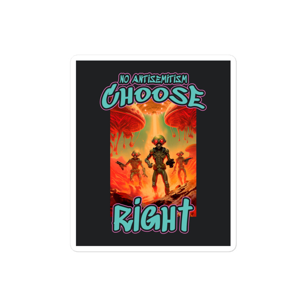 Choose Right | Antisemitism | Kiss Cut Sticker