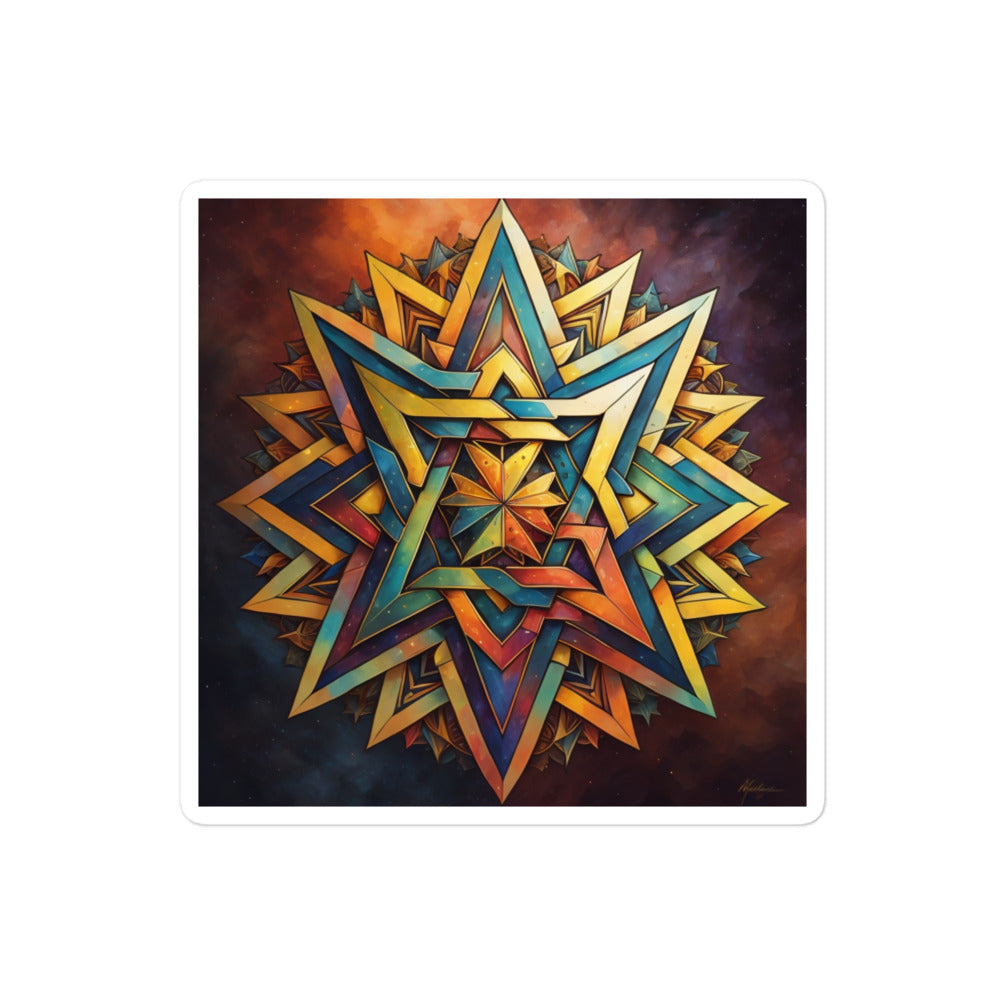 Vibrant Song | Star Of David | Kiss Cut Sticker