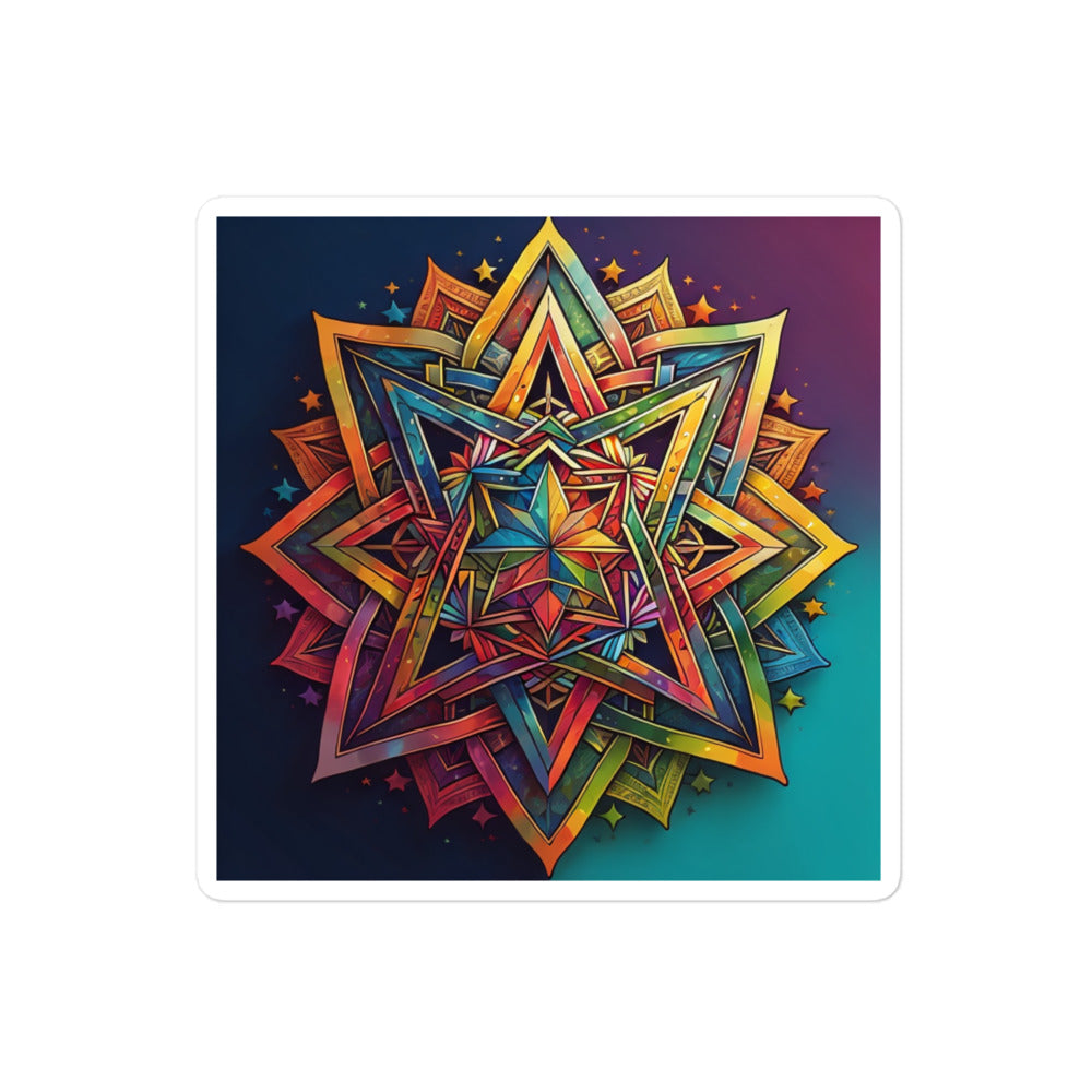 Vibrant Song | Star Of David | Kiss Cut Sticker