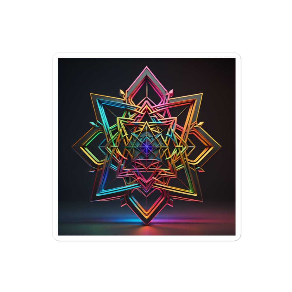 Futuristic Shine | Star Of David | Kiss Cut Sticker