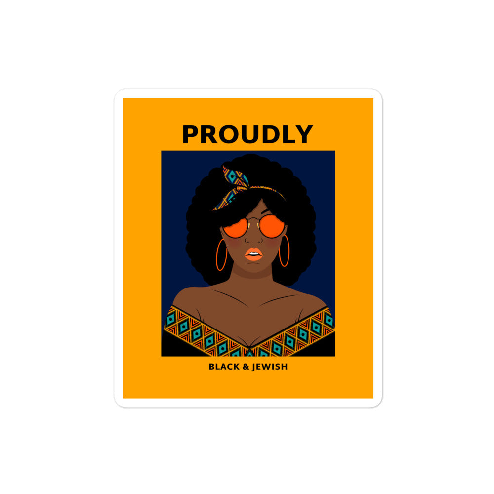 Black & Jewish Love | Kiss Cut Sticker