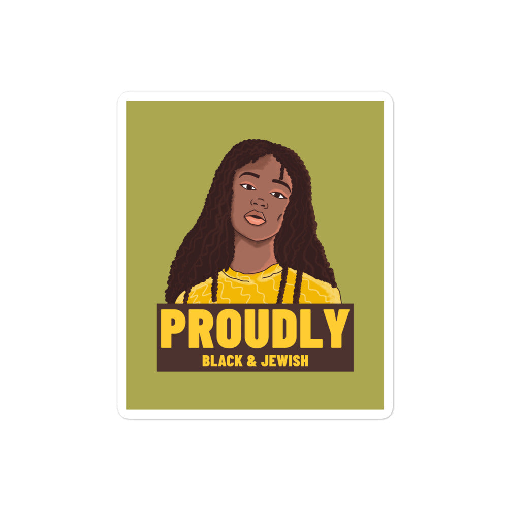 Black & Jewish Love | Kiss Cut Sticker