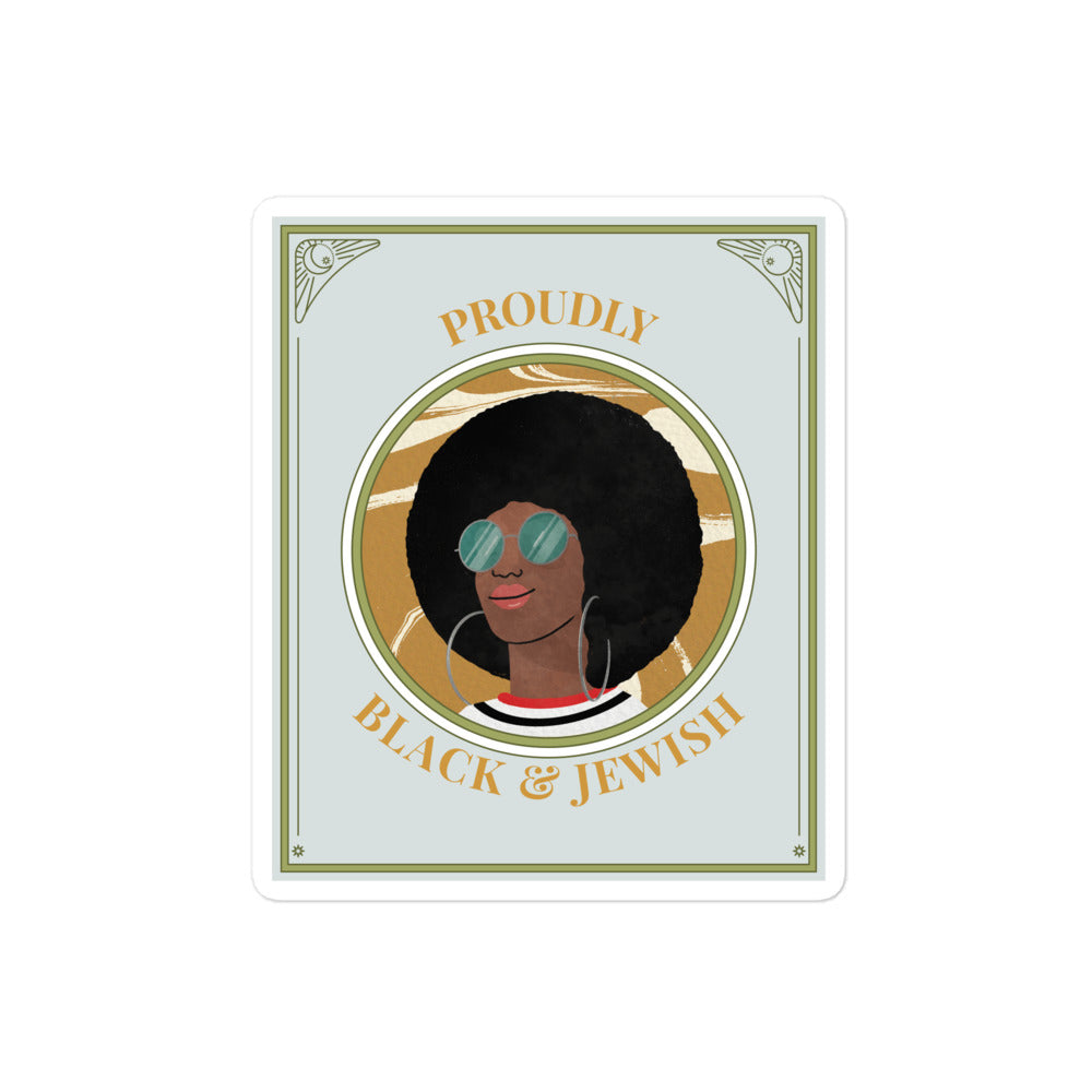 Black & Jewish Love | Kiss Cut Sticker