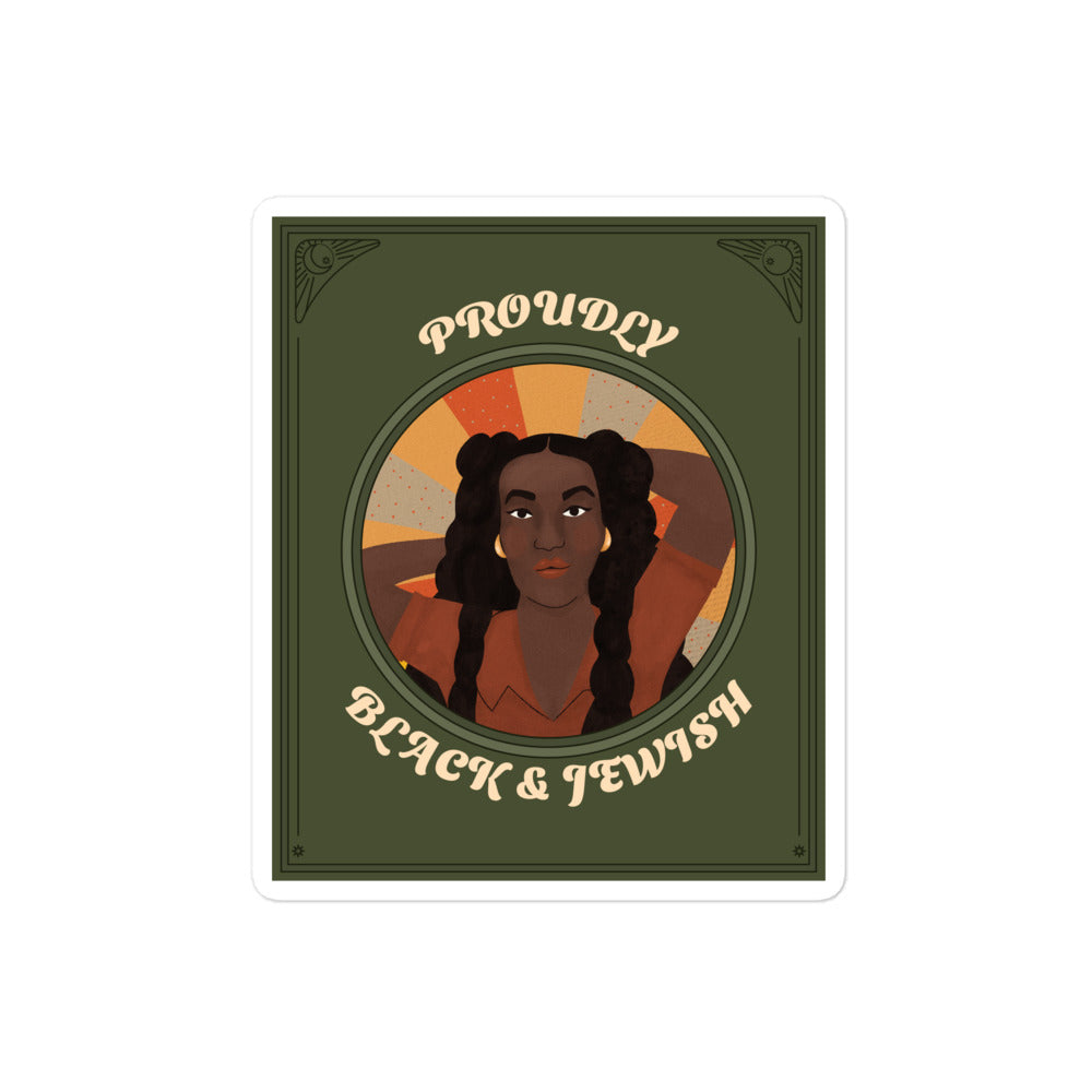 Black & Jewish Love | Kiss Cut Sticker