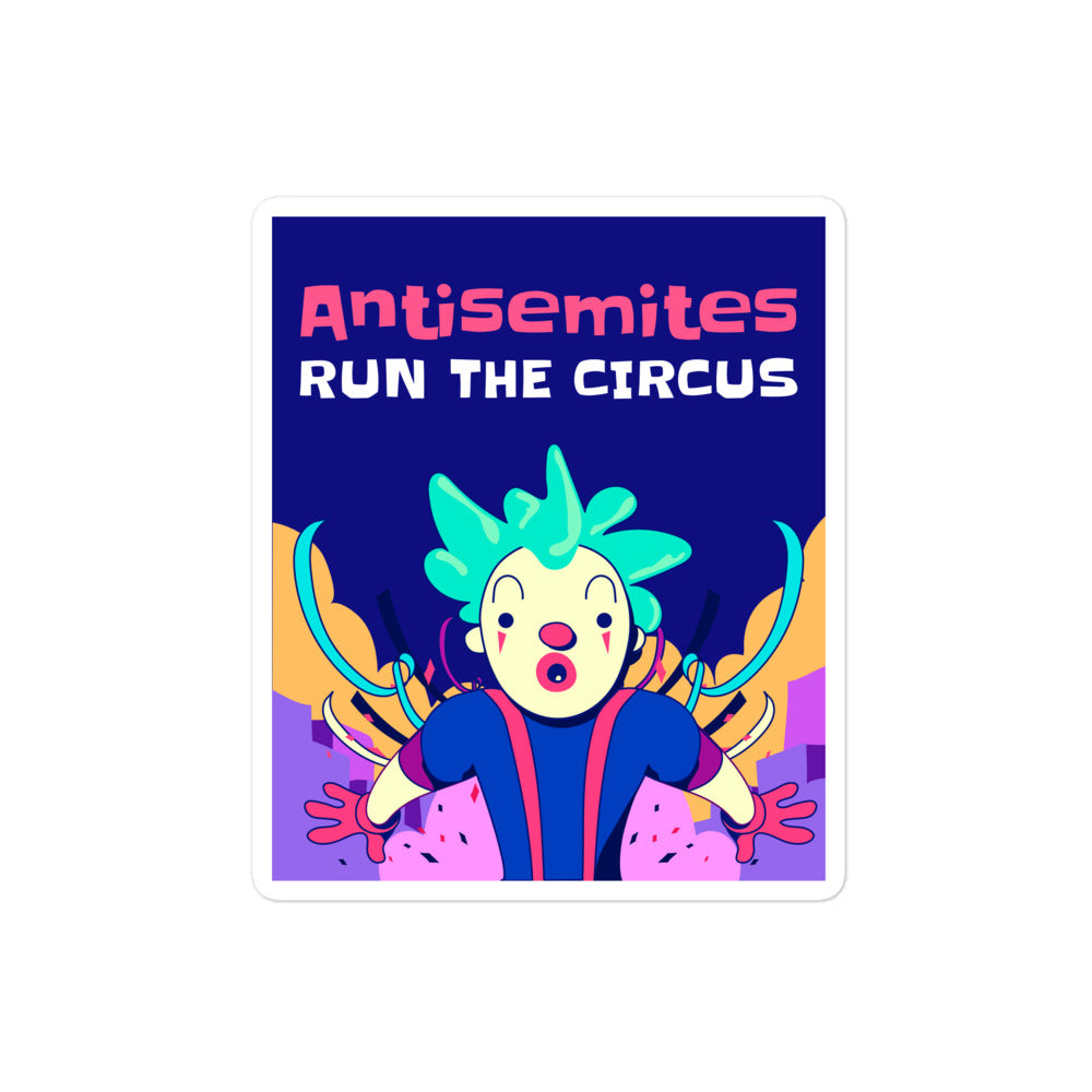 Antisemitic Clowns | Kiss Cut Sticker