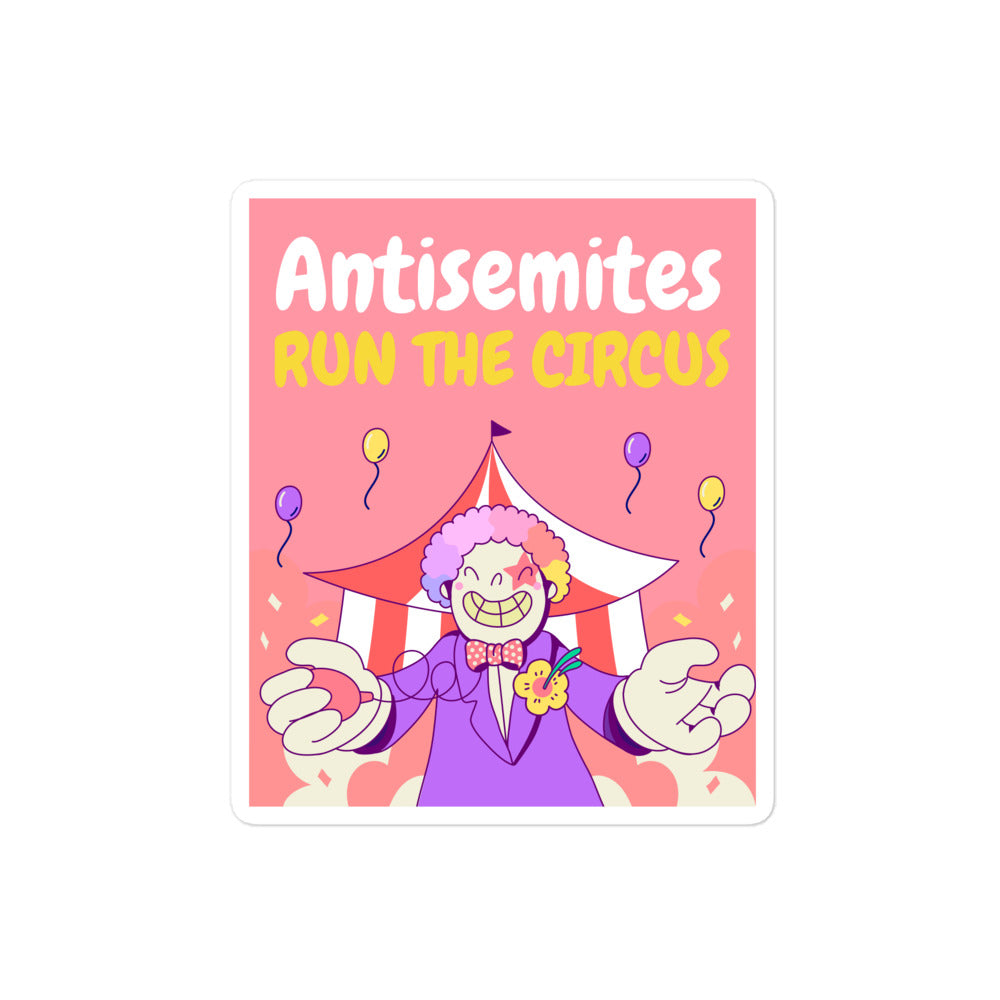 Antisemitic Clowns | Kiss Cut Sticker