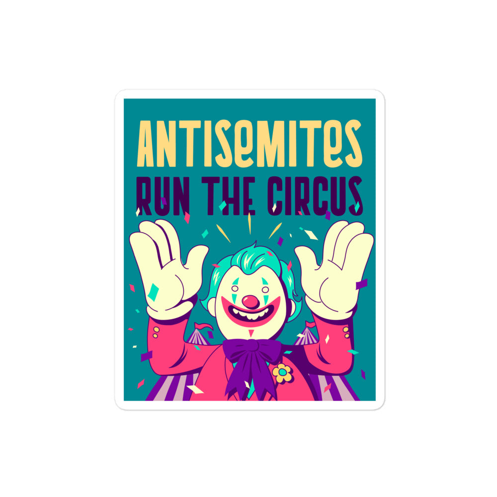 Antisemitic Clowns | Kiss Cut Sticker