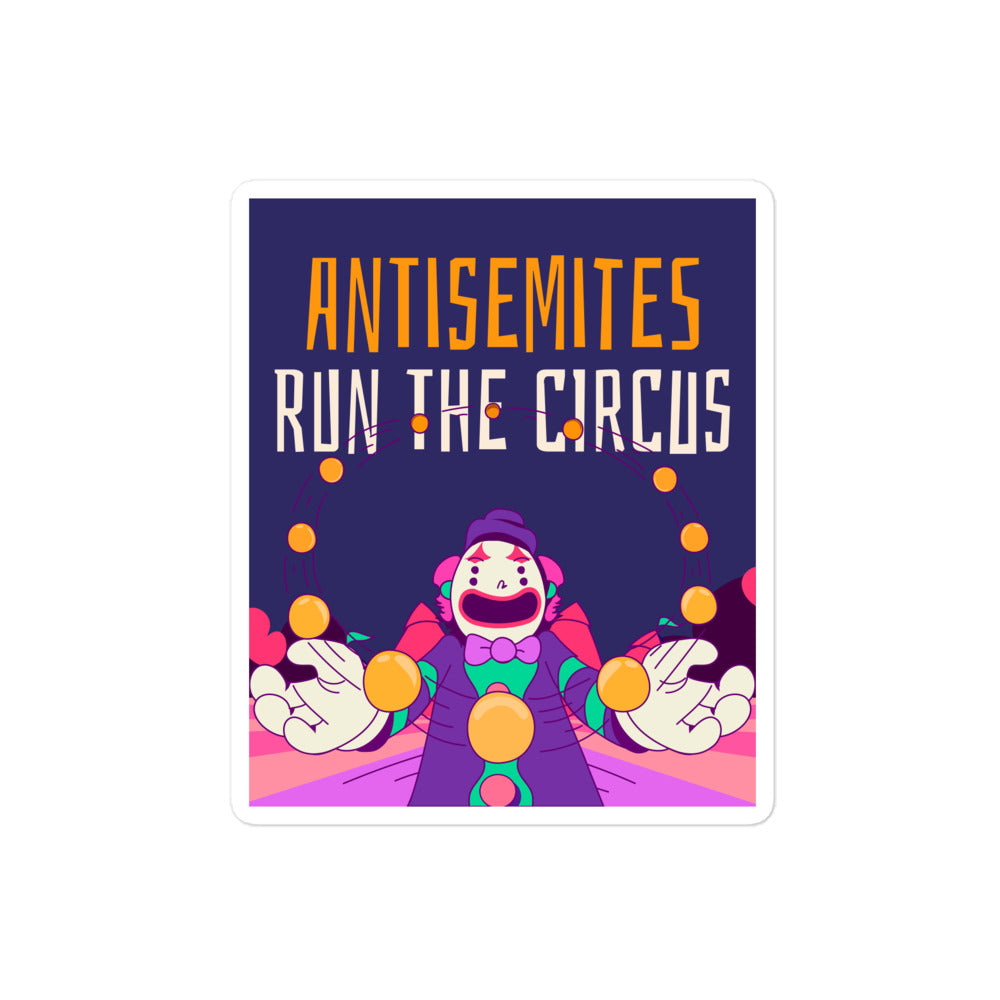 Antisemitic Clowns | Kiss Cut Sticker