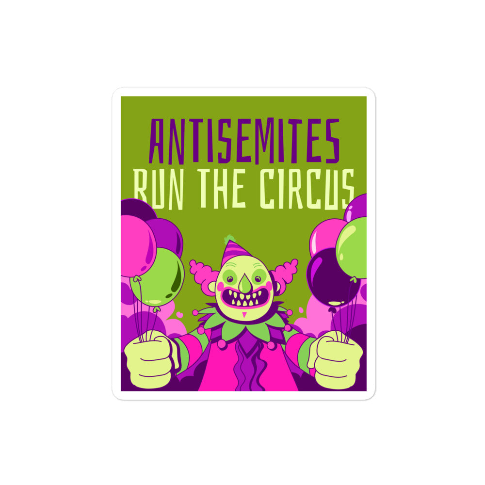 Antisemitic Clowns | Kiss Cut Sticker