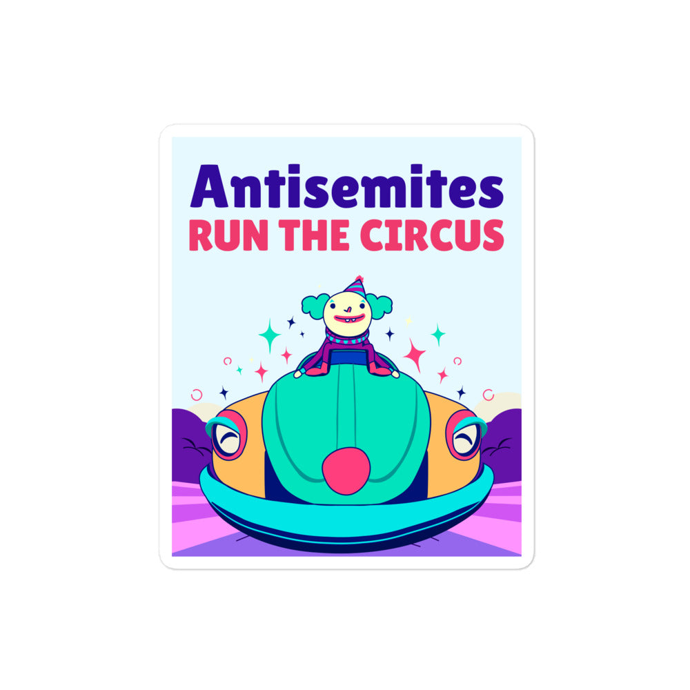 Antisemitic Clowns | Kiss Cut Sticker
