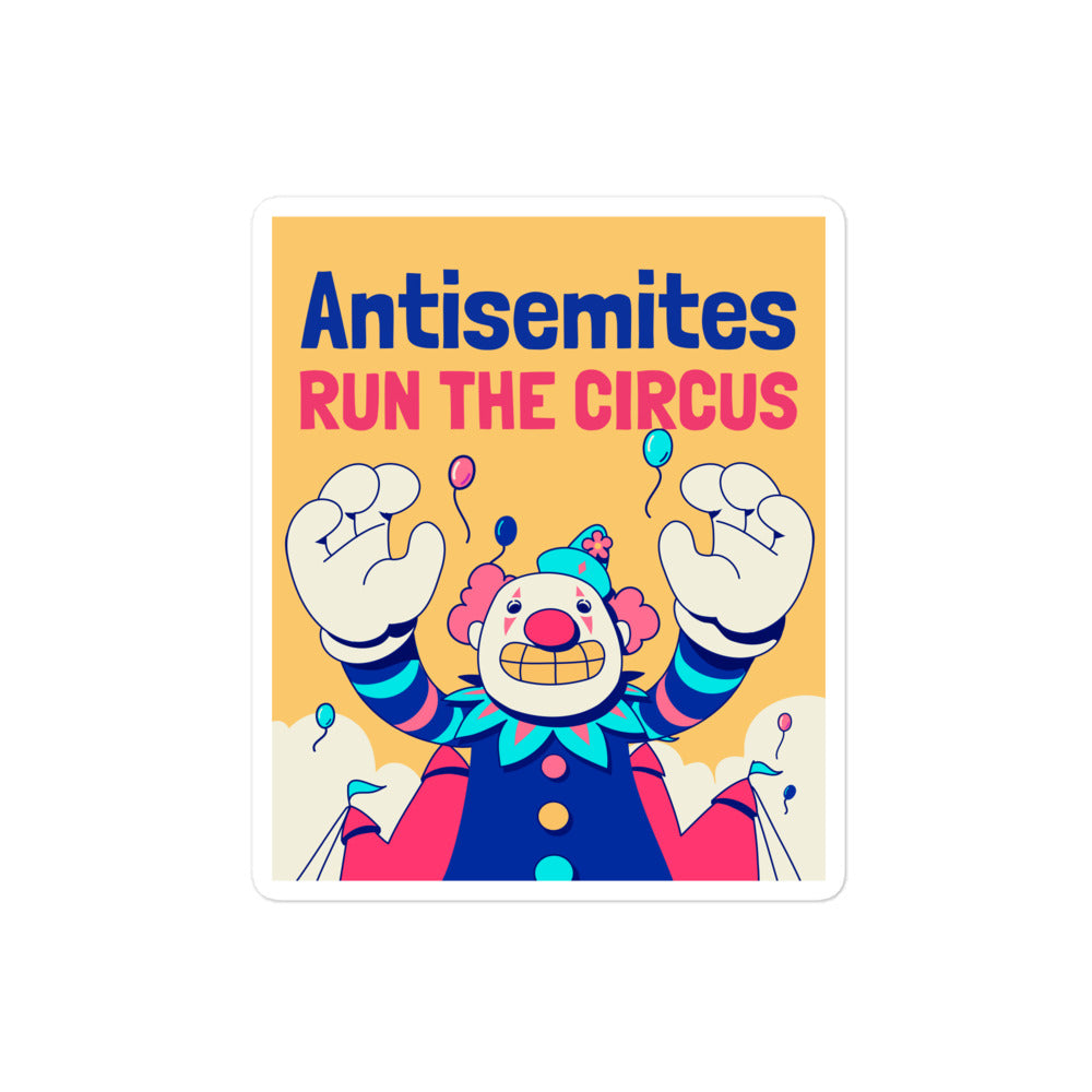 Antisemitic Clowns | Kiss Cut Sticker