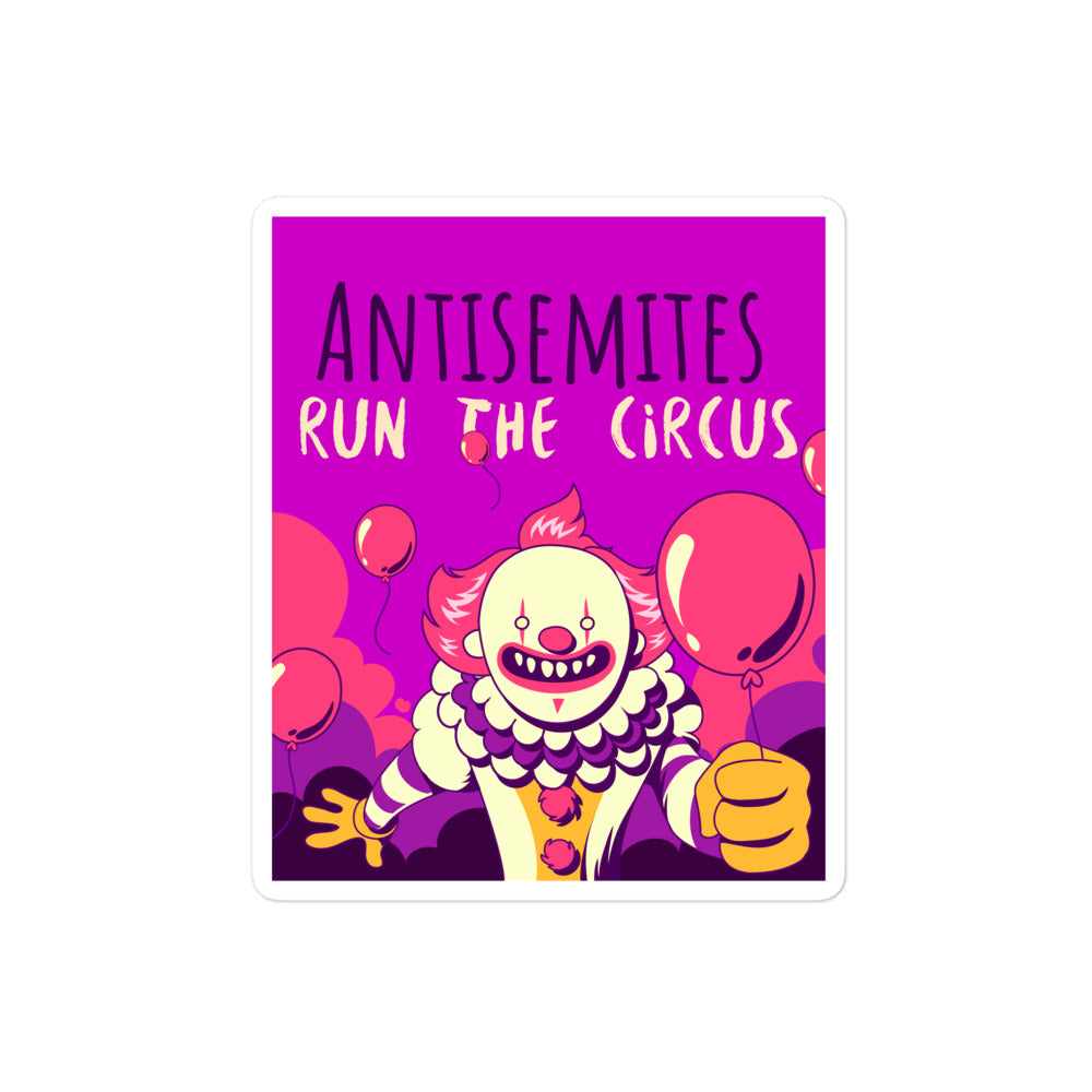 Antisemitic Clowns | Kiss Cut Sticker