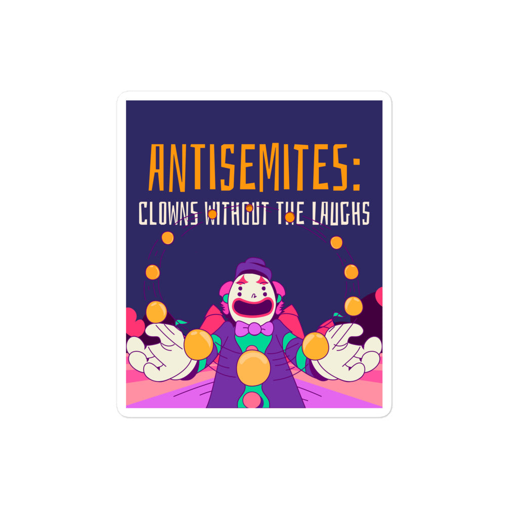 Antisemitic Clowns | Kiss Cut Sticker