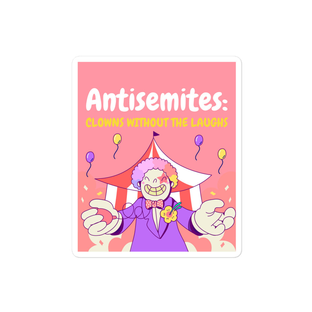 Antisemitic Clowns | Kiss Cut Sticker