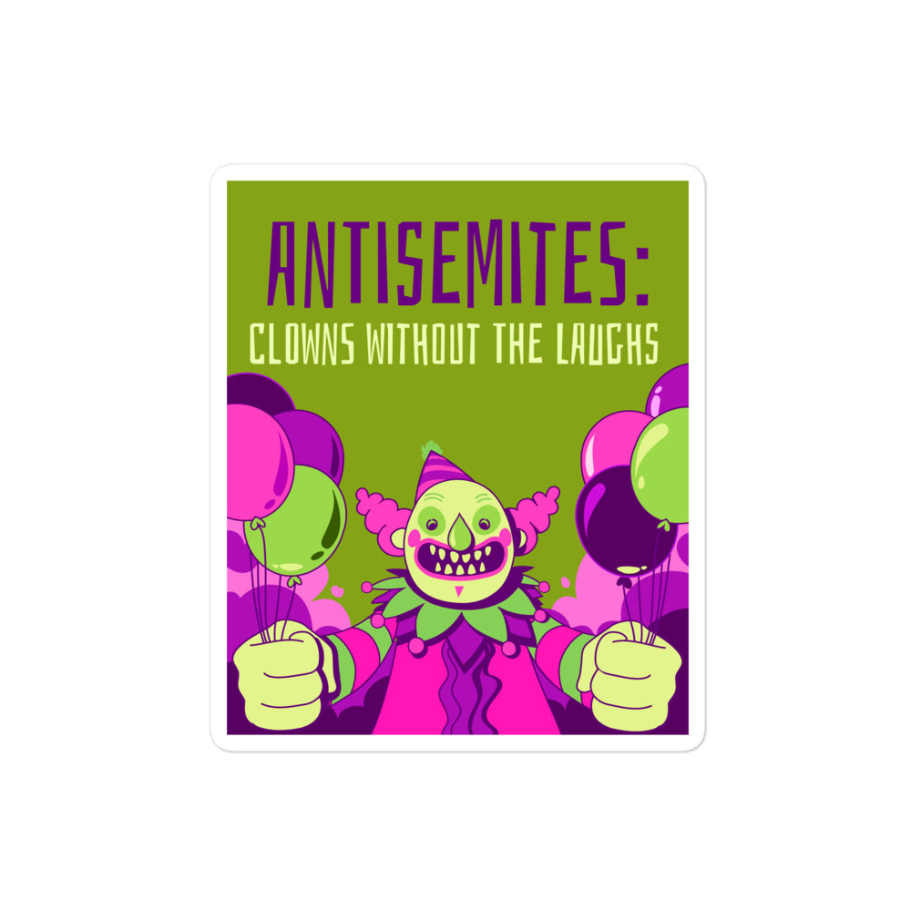 Antisemitic Clowns | Kiss Cut Sticker