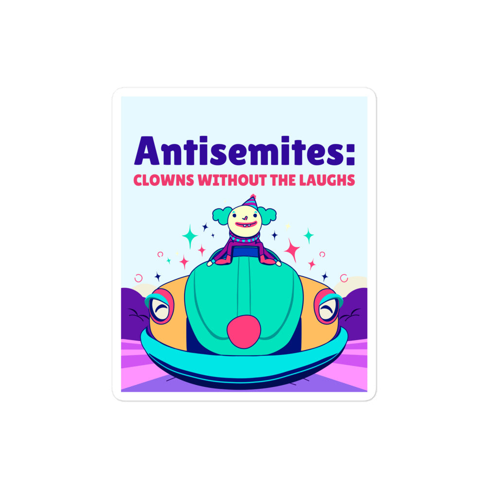 Antisemitic Clowns | Kiss Cut Sticker