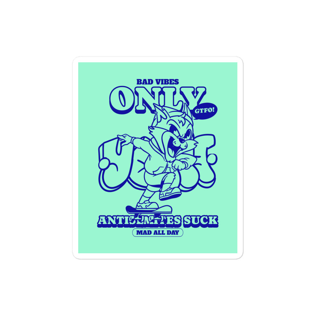 Streetart Graffiti Cartoon | Antisemitism | Kiss Cut Sticker