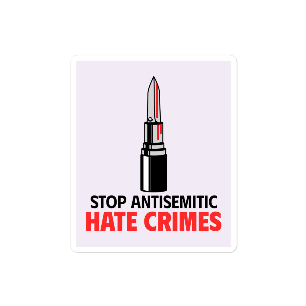 Antisemitic Hate Crimes | Kiss Cut Sticker