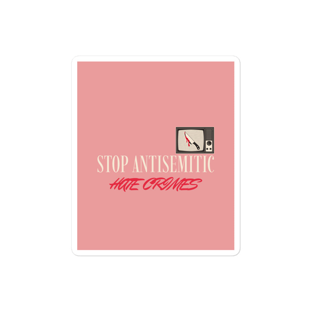 Antisemitic Hate Crimes | Kiss Cut Sticker