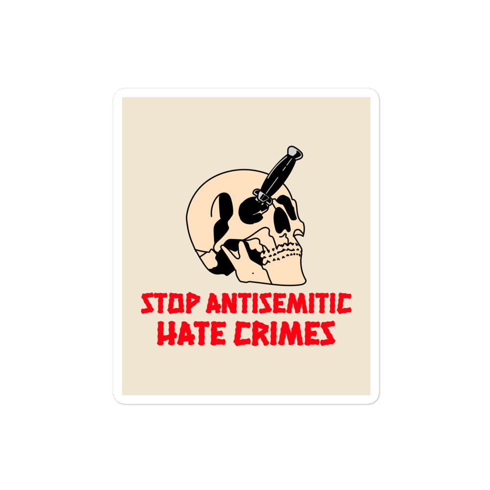 Antisemitic Hate Crimes | Kiss Cut Sticker
