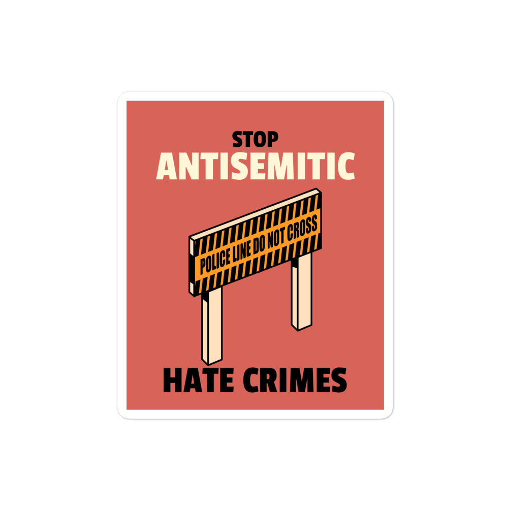 Antisemitic Hate Crimes | Kiss Cut Sticker