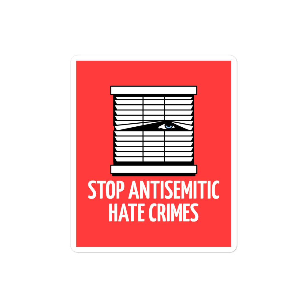 Antisemitic Hate Crimes | Kiss Cut Sticker