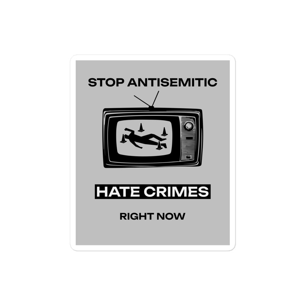 Antisemitic Hate Crimes | Kiss Cut Sticker