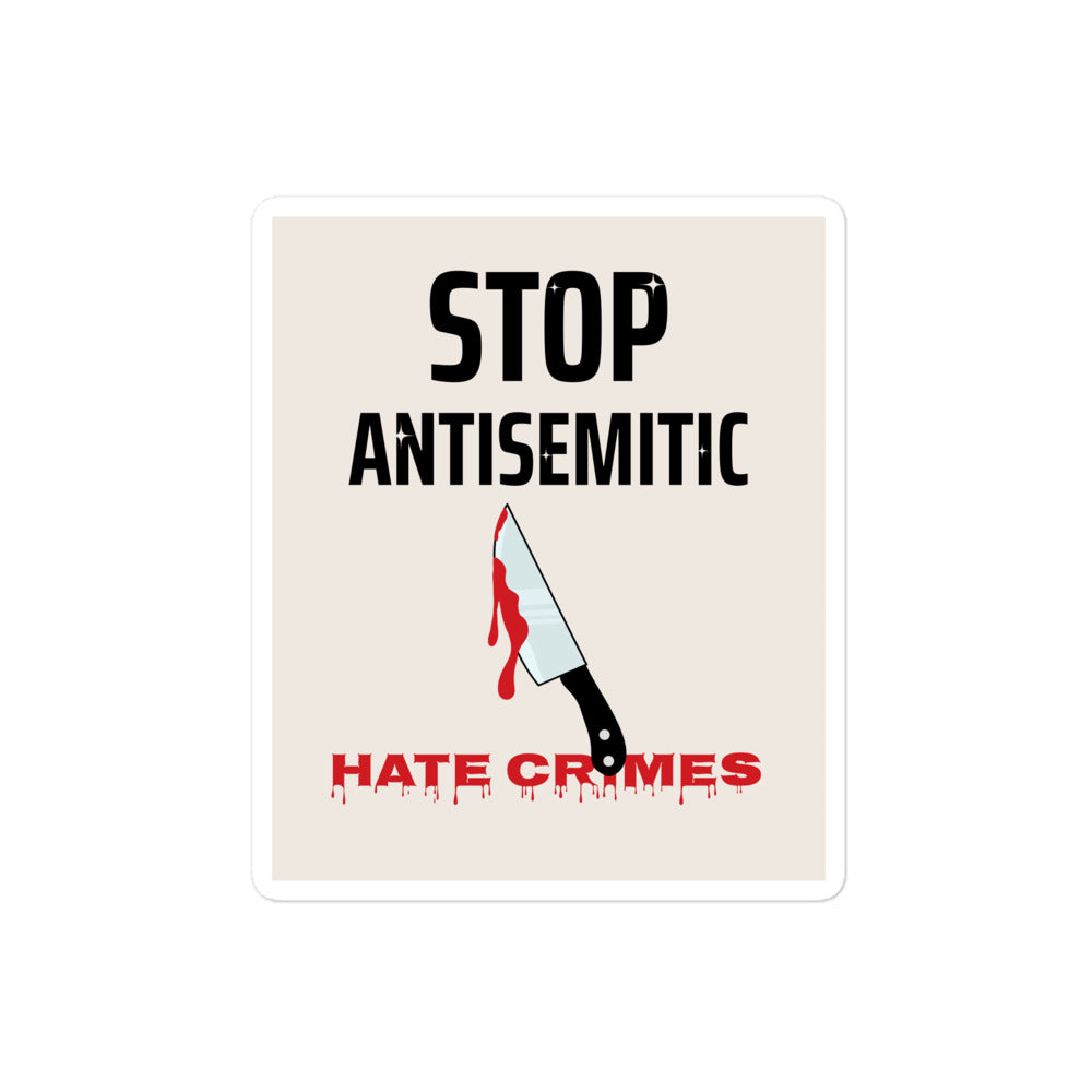 Antisemitic Hate Crimes | Kiss Cut Sticker