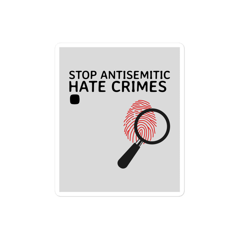 Antisemitic Hate Crimes | Kiss Cut Sticker