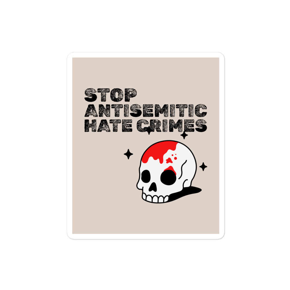 Antisemitic Hate Crimes | Kiss Cut Sticker