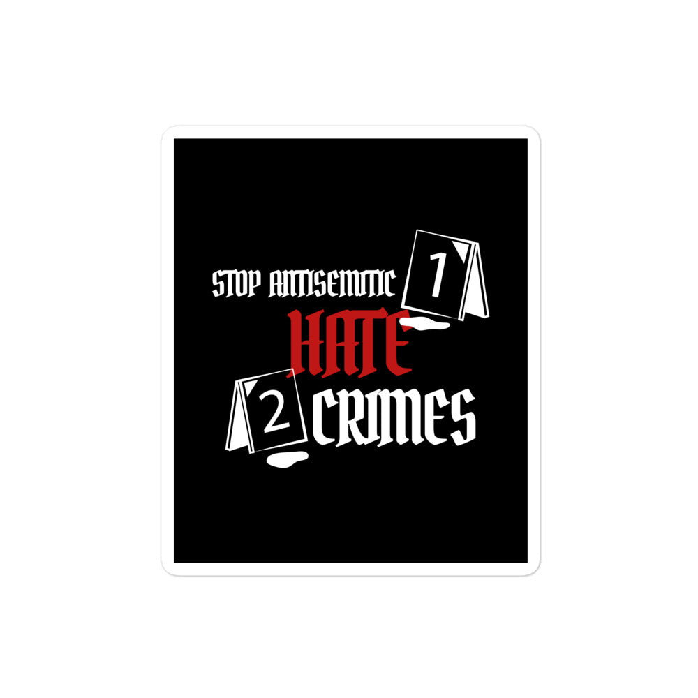 Antisemitic Hate Crimes | Kiss Cut Sticker