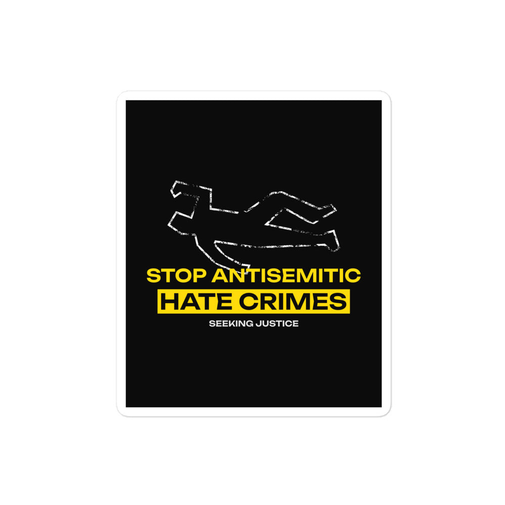 Antisemitic Hate Crimes | Kiss Cut Sticker