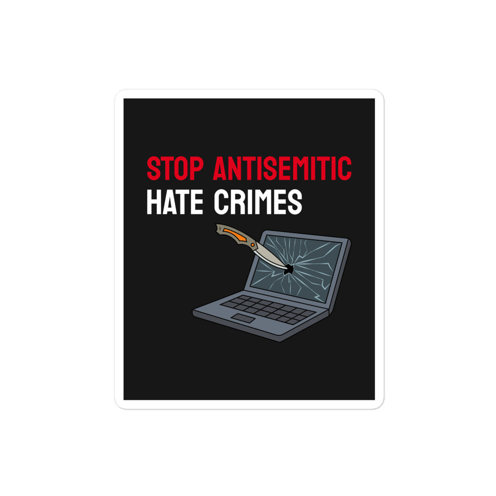 Antisemitic Hate Crimes | Kiss Cut Sticker