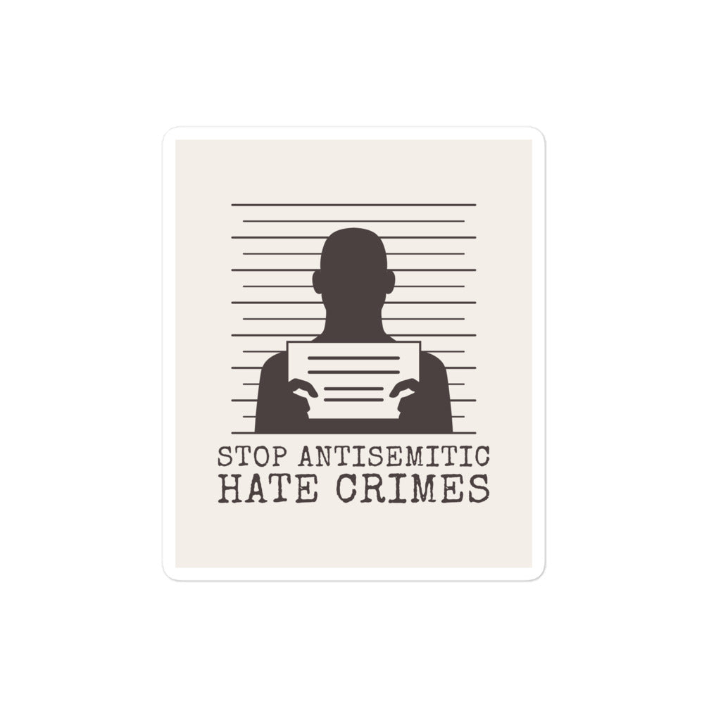Antisemitic Hate Crimes | Kiss Cut Sticker