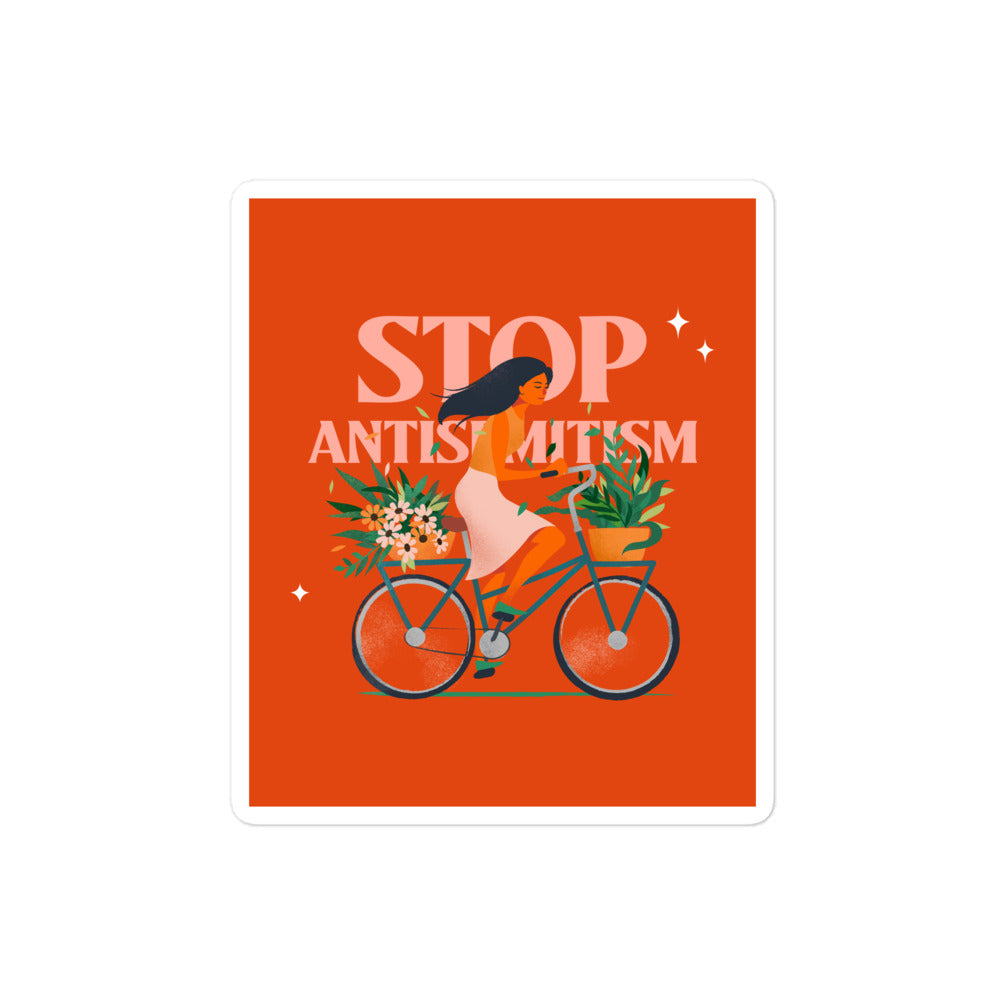 Bike Journey | Stop Antisemitism | Kiss Cut Sticker