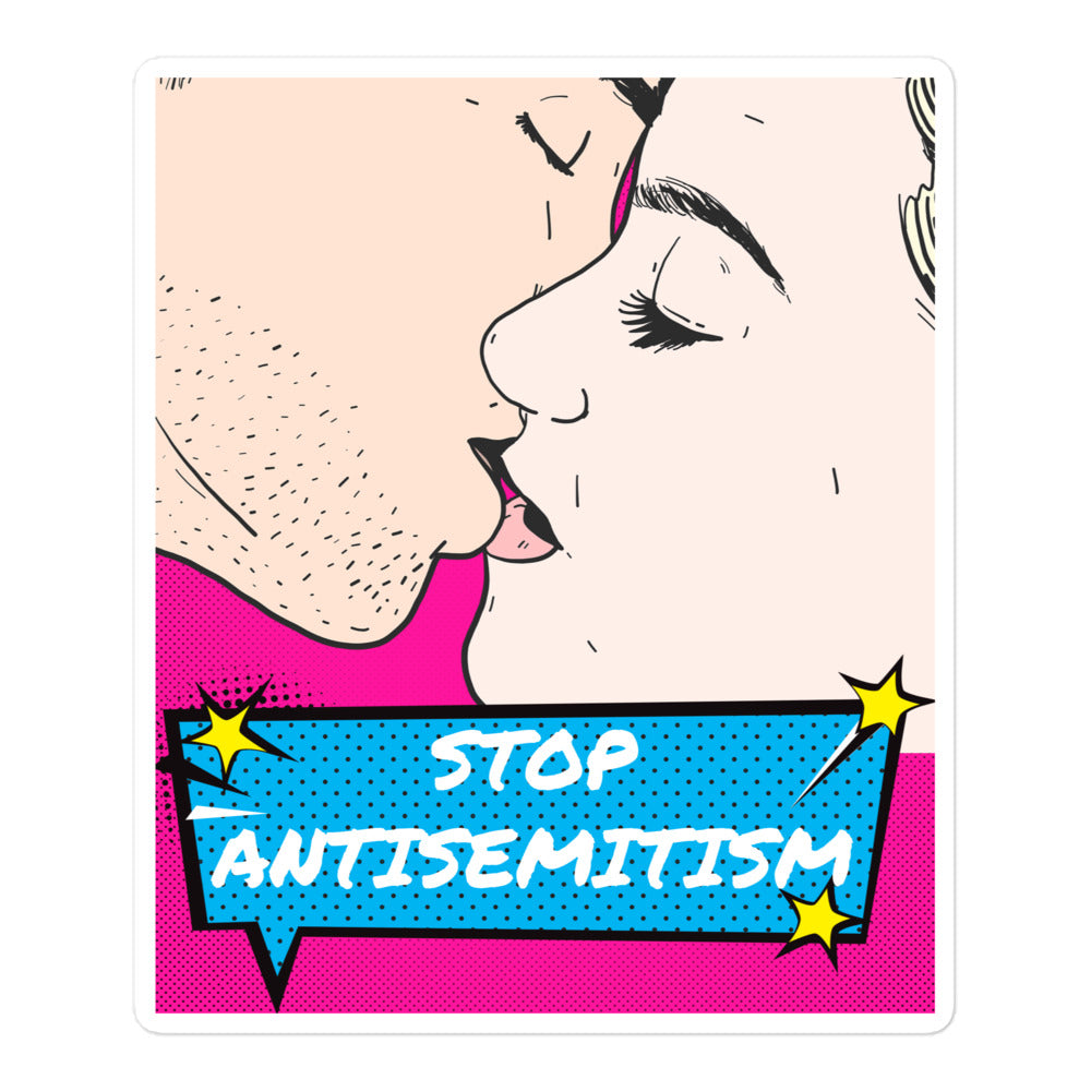 Pop Art Style | Antisemitism | Kiss Cut Sticker