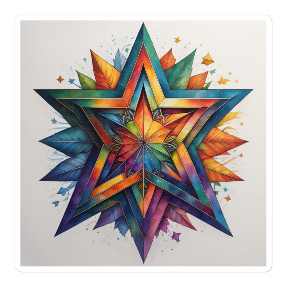 Vibrant Song | Star Of David | Kiss Cut Sticker
