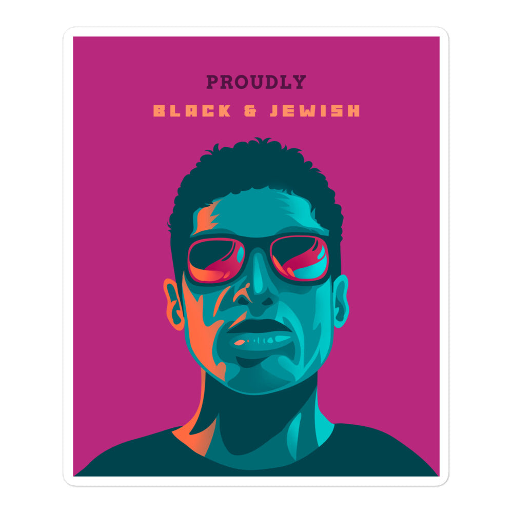 Black & Jewish Love | Kiss Cut Sticker