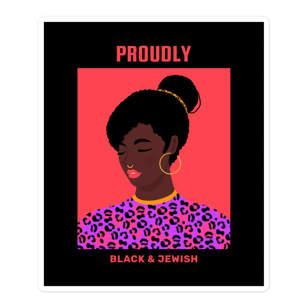 Black & Jewish Love | Kiss Cut Sticker
