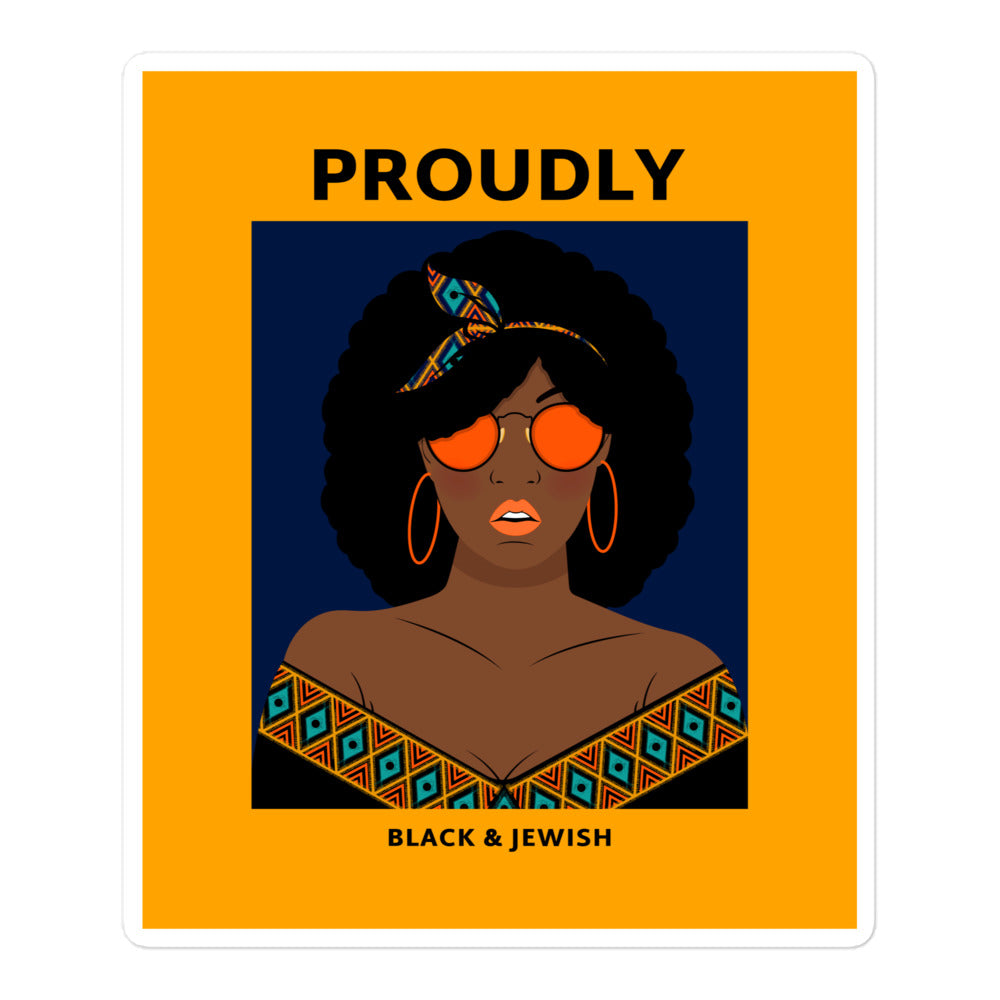 Black & Jewish Love | Kiss Cut Sticker