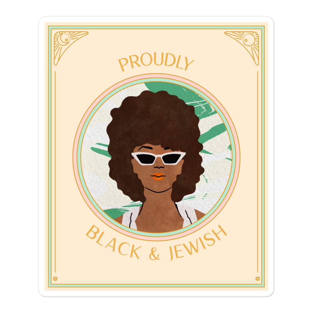 Black & Jewish Love | Kiss Cut Sticker