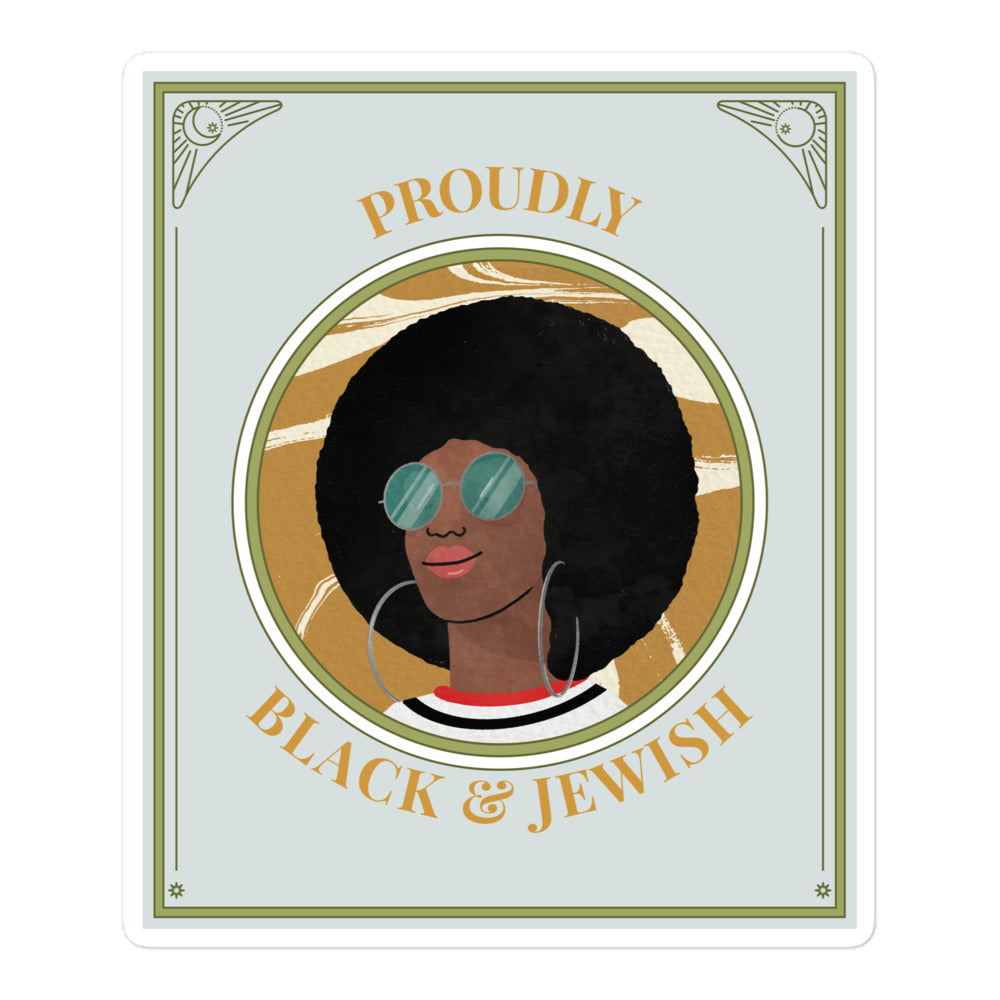 Black & Jewish Love | Kiss Cut Sticker