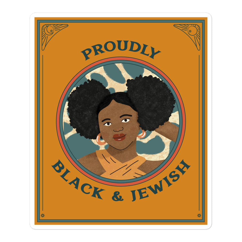 Black & Jewish Love | Kiss Cut Sticker