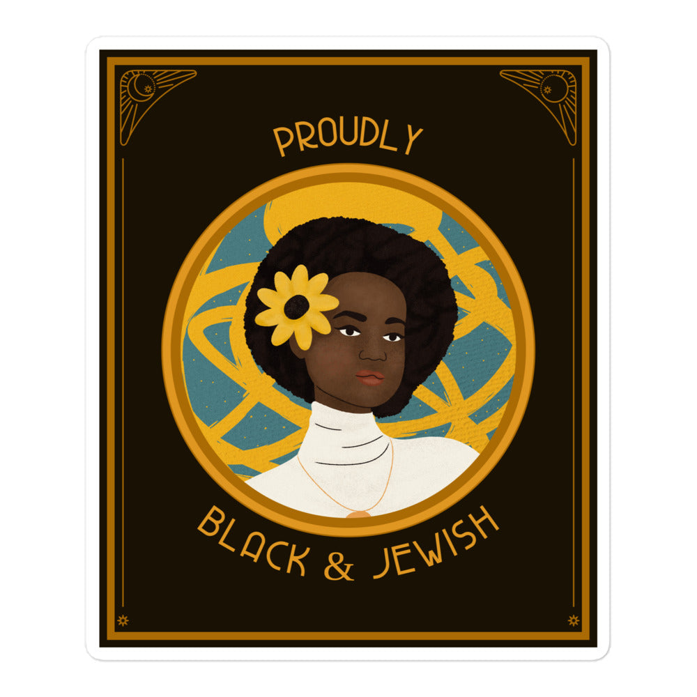 Black & Jewish Love | Kiss Cut Sticker