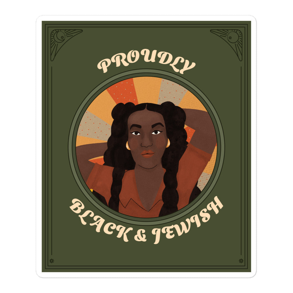 Black & Jewish Love | Kiss Cut Sticker